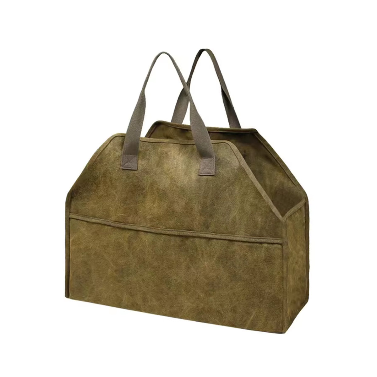 Langlebiger Log-Aufbewahrungshalter aus Segeltuch als tragbare Brennholztasche und Organizer für den Außenbereich - Bild 3