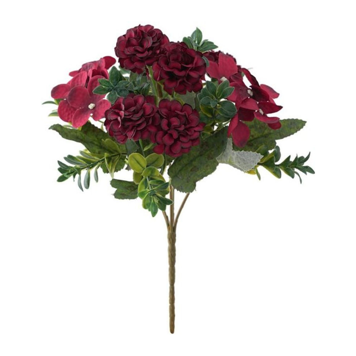 Langlebiger Seidenrosen-Kunstblumenstrauß von Lufebut in Rot für Dekorationen wie Hochzeit, Valentinstag oder Weihnachten - Bild 1