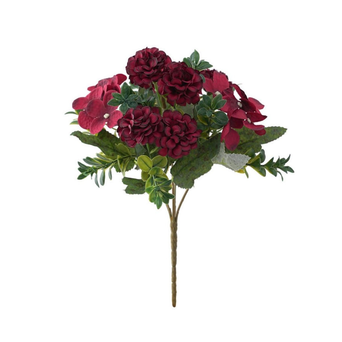 Langlebiger Seidenrosen-Kunstblumenstrauß von Lufebut in Rot für Dekorationen wie Hochzeit, Valentinstag oder Weihnachten - Bild 2