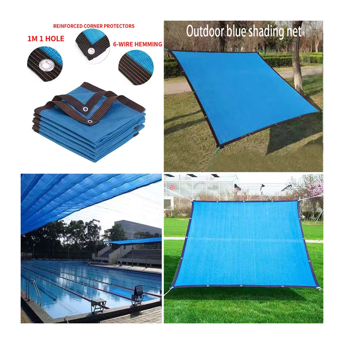 Langlebiges Schattennetz mit Ösen für den Außenbereich, Garten, Gewächshaus und Pflanzenanbau - Bild 5