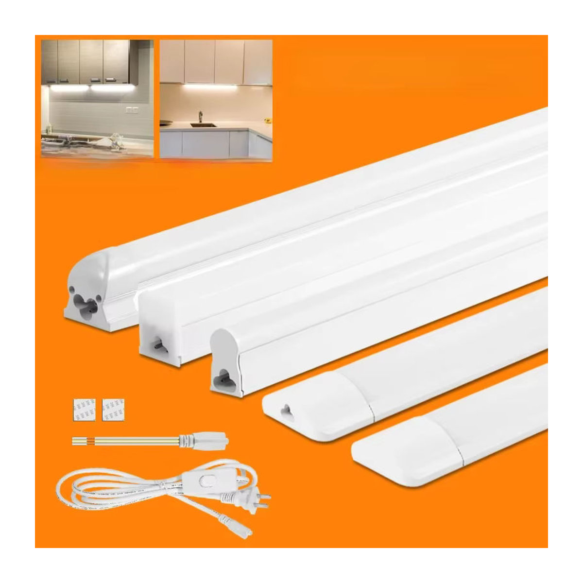 LANGYUE LED Möbelbeleuchtung Weiß Ultra Dünne LED-Rohr Leuchte für Küchenschrank und Schlafzimmer 20W - Bild 4