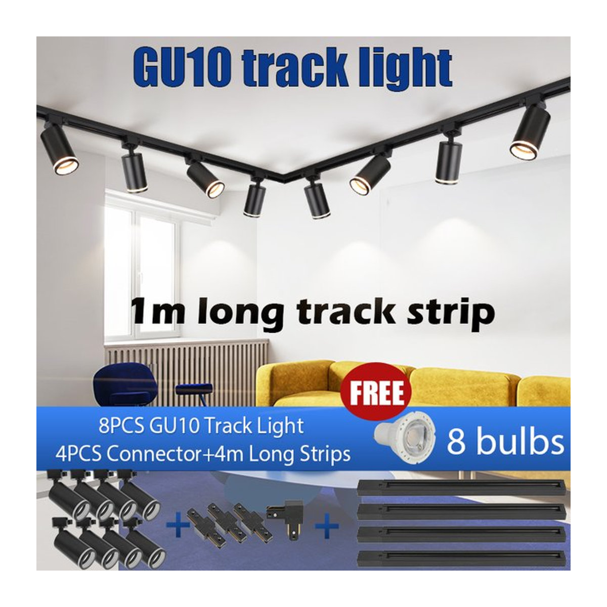 LANGYUE LED Schienenstrahler GU10 Modern aus Aluminium - Bild 1