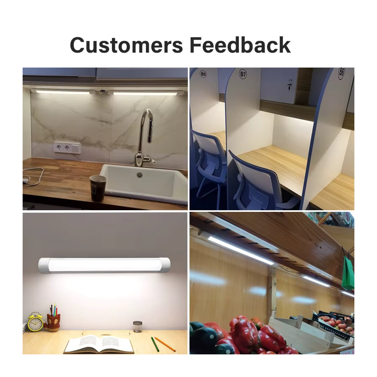 LANGYUE T5 LED Schrankleuchte Weiß zur Möbelbeleuchtung für Küche und Schlafzimmer - Bild 4