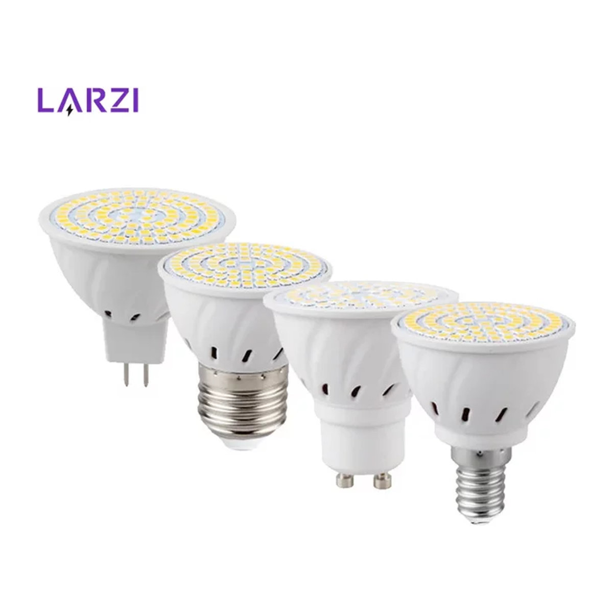 LARZI LED Spotlampe GU10 mit 2835 SMD Technologie für E27 E14 MR16 Fassungen - Bild 1