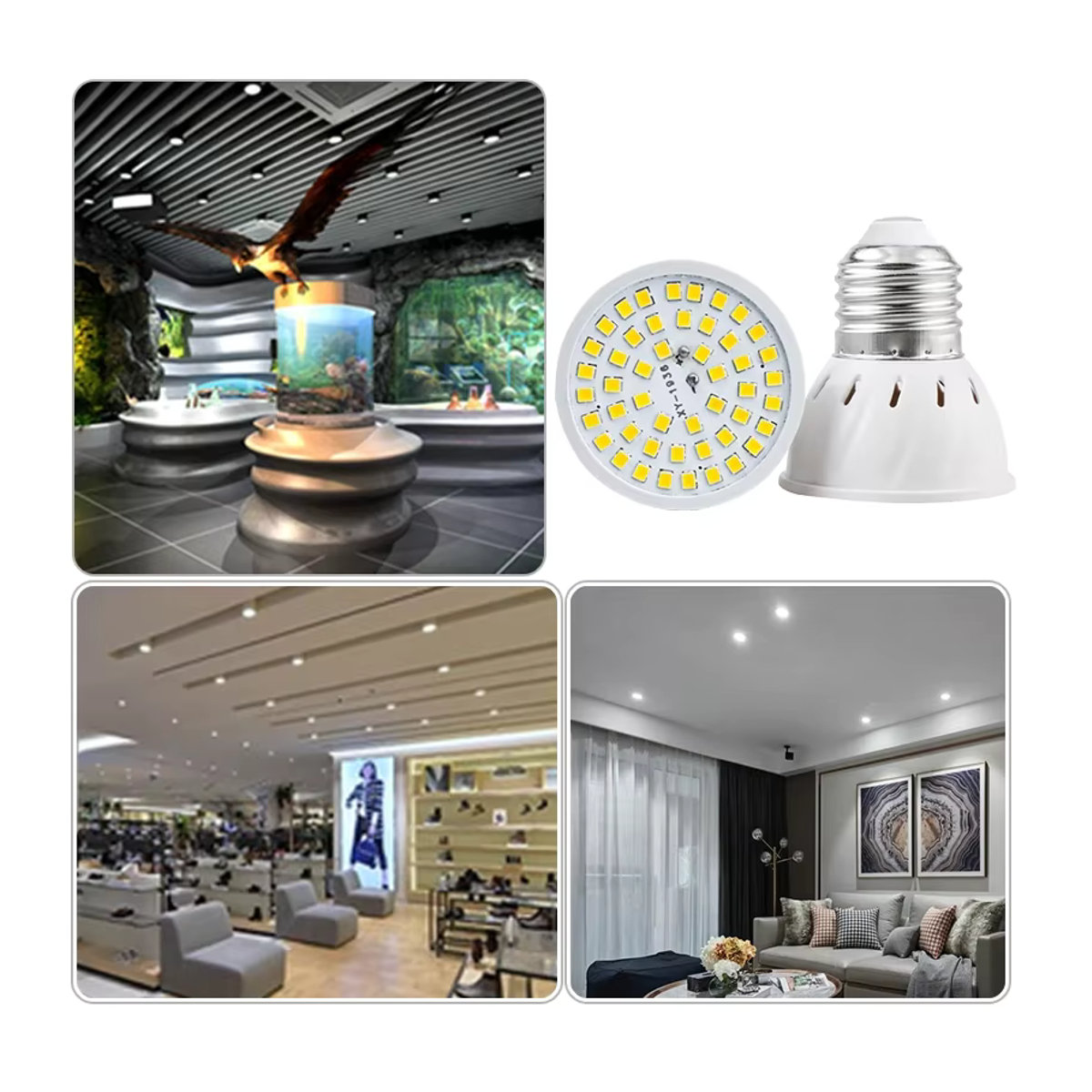 LARZI LED Spotlampe GU10 mit 2835 SMD Technologie für E27 E14 MR16 Fassungen - Bild 4