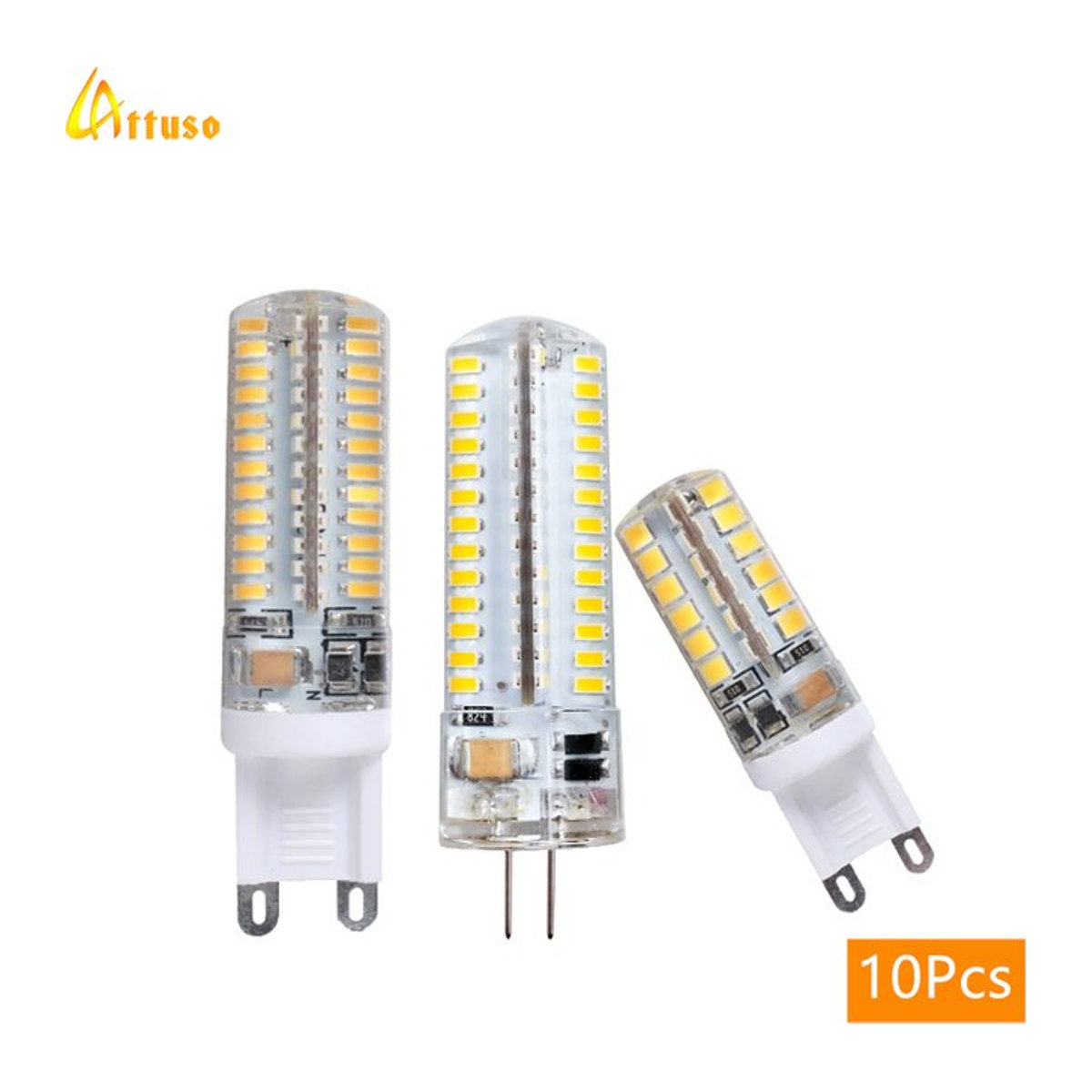 LATTUSO G9 LED Glühbirnen Set 10 Stück Warmweiß für Kronleuchter und Heimbeleuchtung - Bild 1