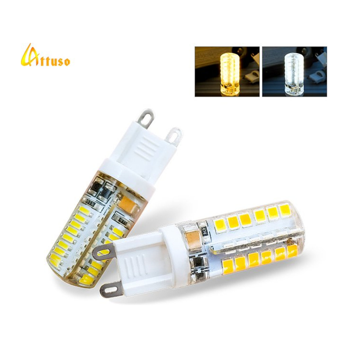 LATTUSO G9 LED Lampe SMD 2835 3014 AC 220V Ersatz für 30W bis 40W Halogen in Kaltweiß oder Warmweiß - Bild 1