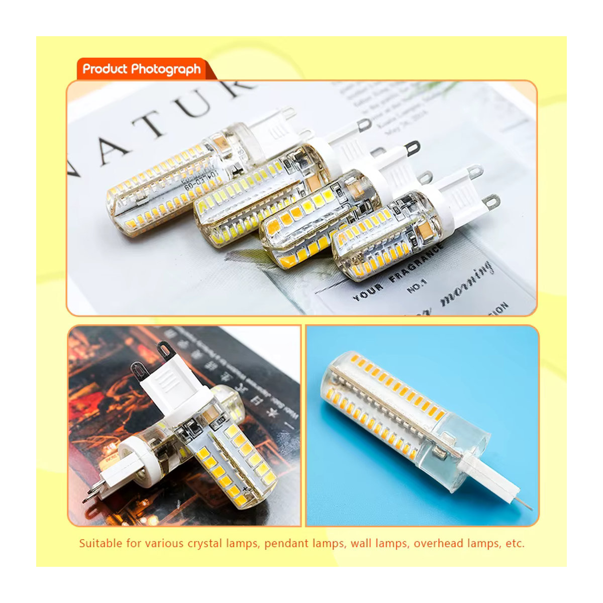 LATTUSO G9 LED Lampe SMD 2835 3014 AC 220V Ersatz für 30W bis 40W Halogen in Kaltweiß oder Warmweiß - Bild 4