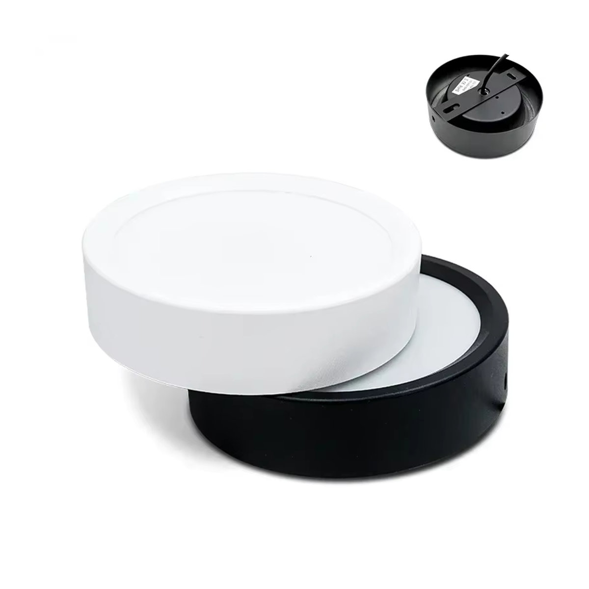 LATTUSO LED-Downlight Runde Deckenleuchte aus Aluminium in Weiß mit 18 W und minimalistischem Design - Bild 7