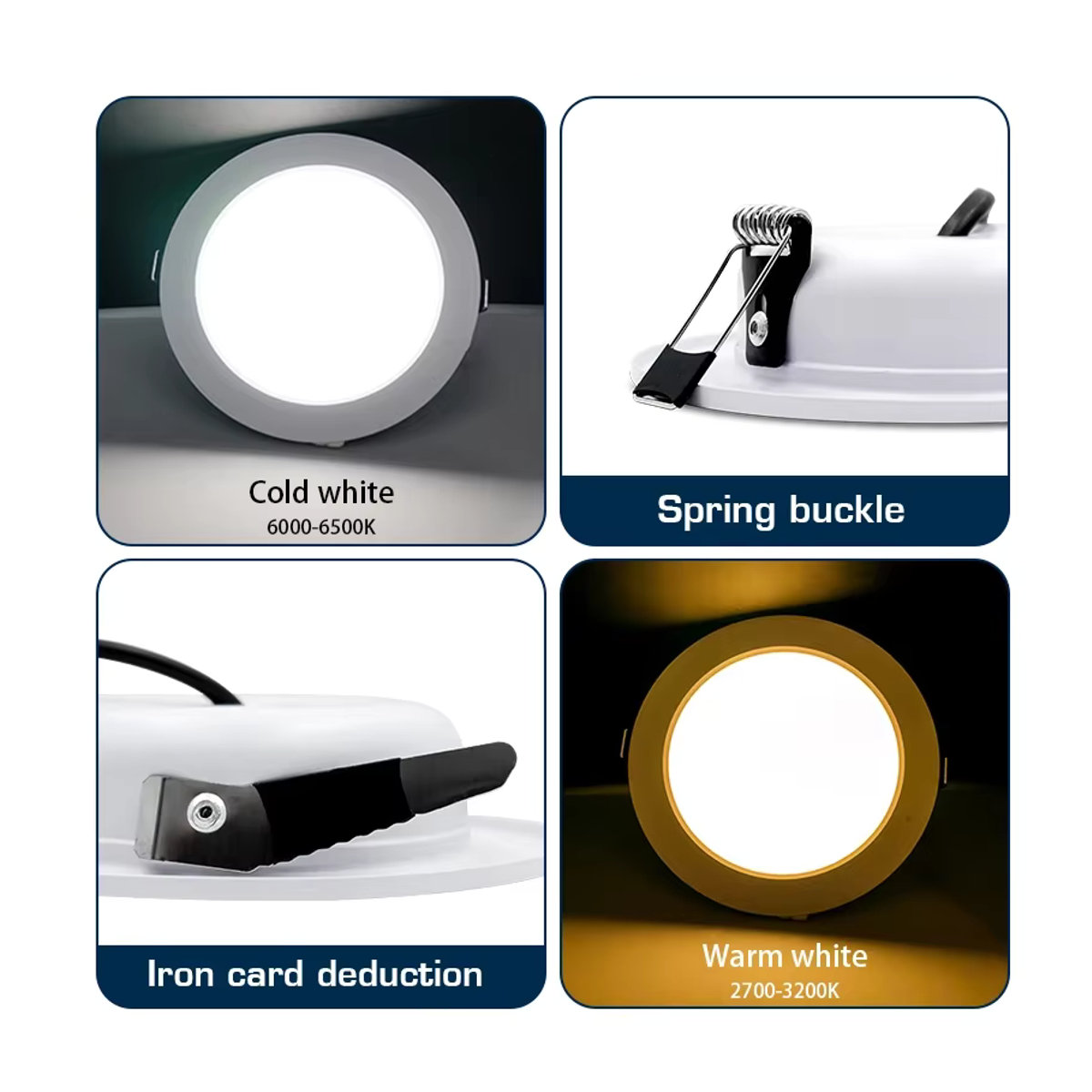 LATTUSO LED Einbaustrahler Weiß Minimalistisch aus Aluminium für Wohnzimmer und Wohnkultur - Bild 3