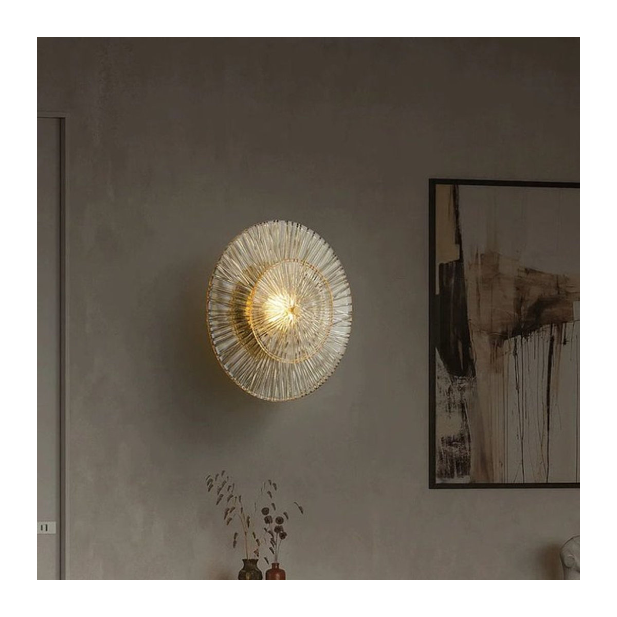 Lausanne Moderne Wandleuchte aus Glas für Wohnzimmer und Schlafzimmer - Bild 1