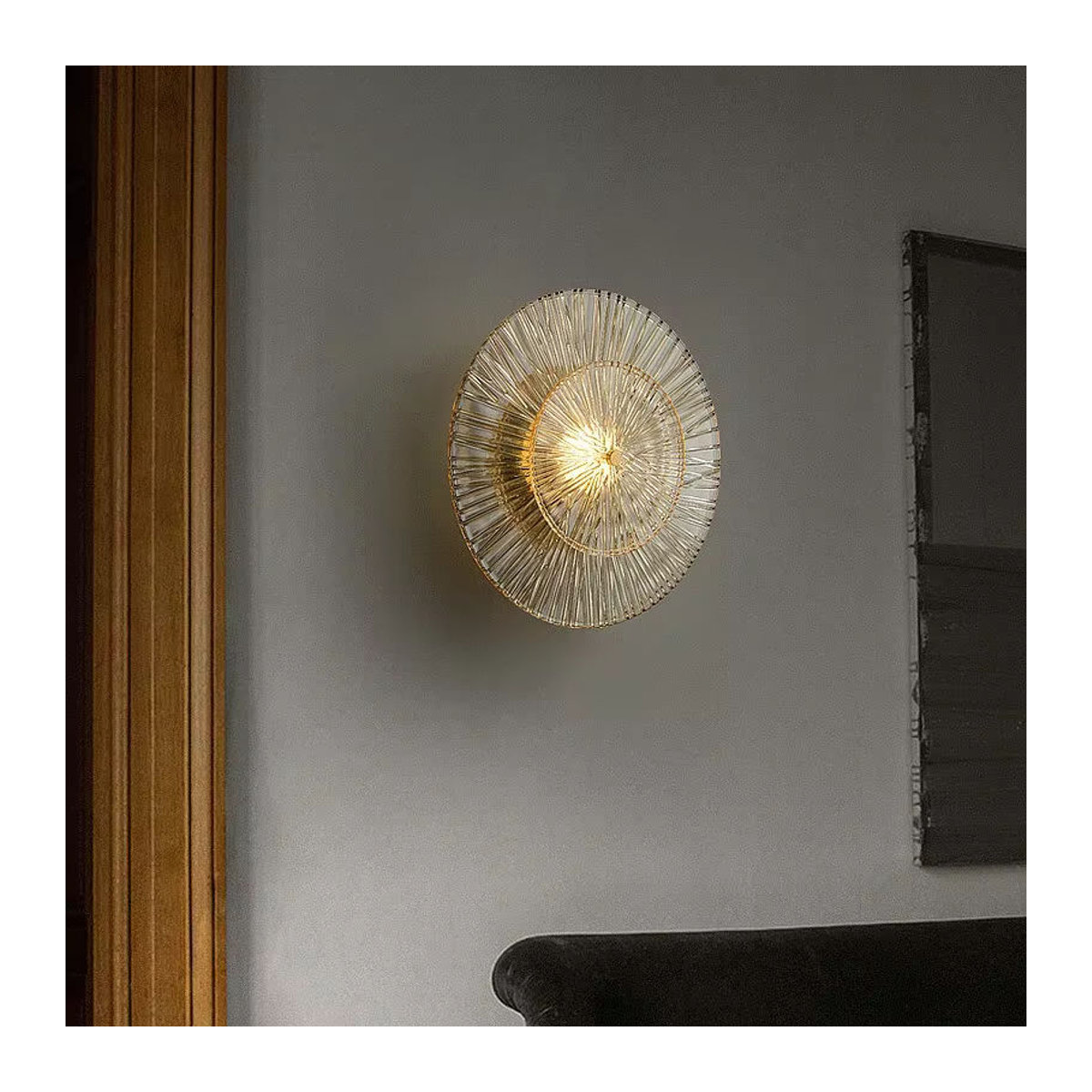 Lausanne Moderne Wandleuchte aus Glas für Wohnzimmer und Schlafzimmer - Bild 2