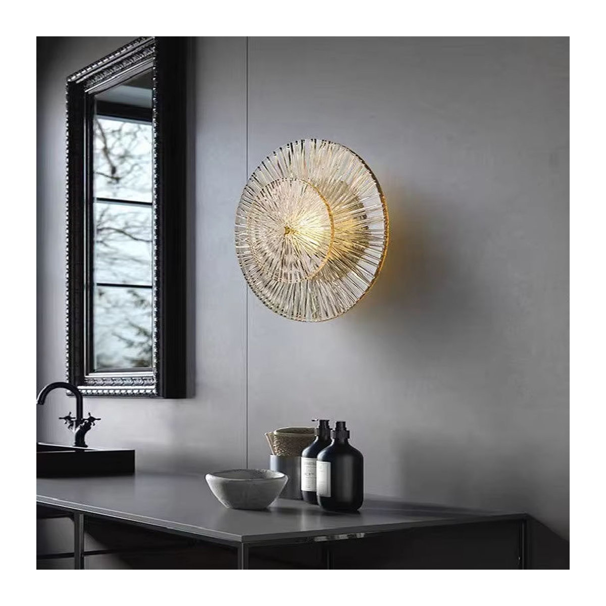 Lausanne Moderne Wandleuchte aus Glas für Wohnzimmer und Schlafzimmer - Bild 5
