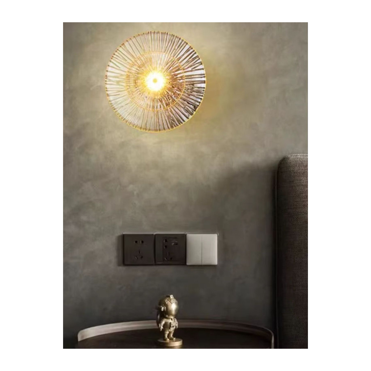 Lausanne Moderne Wandleuchte aus Glas für Wohnzimmer und Schlafzimmer - Bild 6