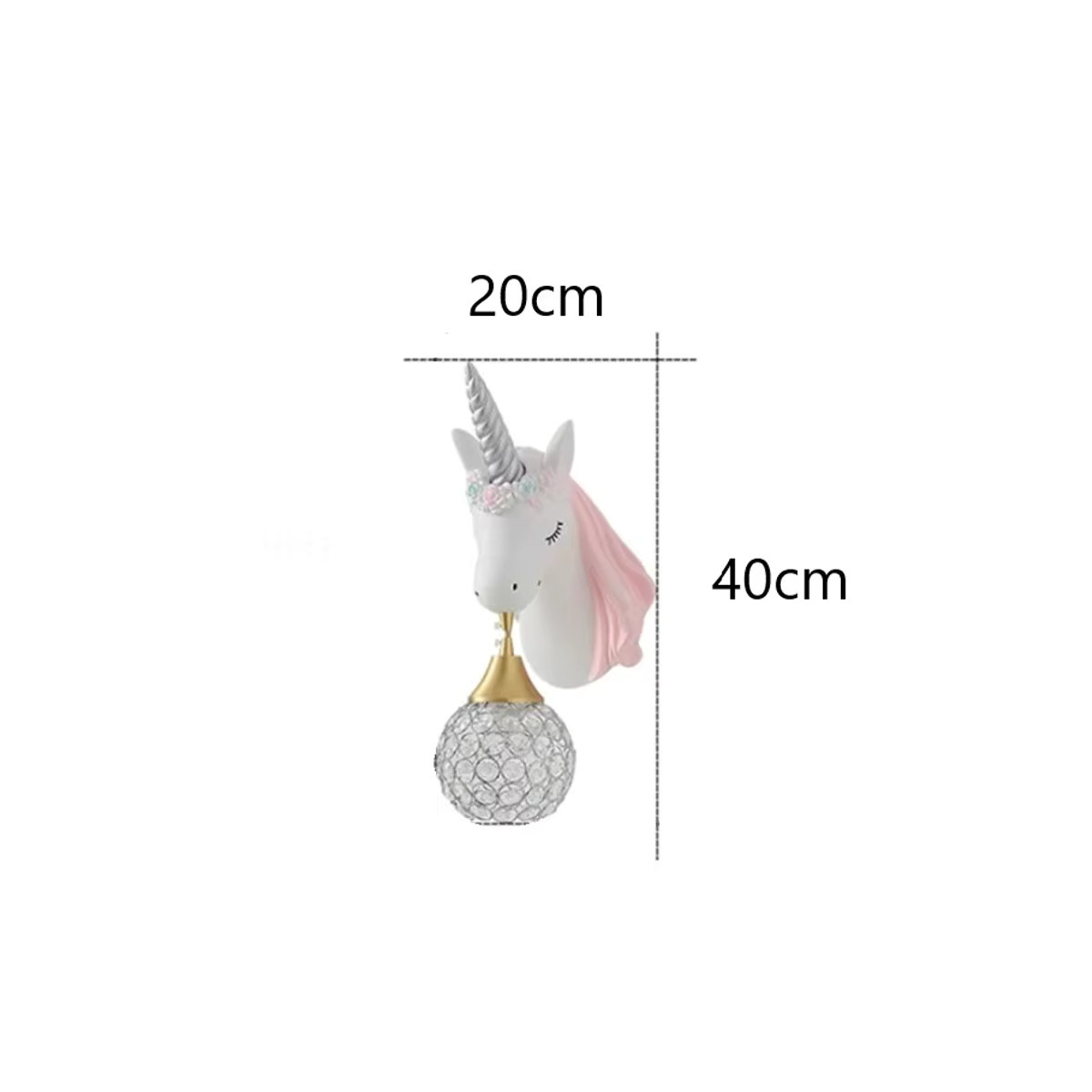 Lava Corki Einhorn Wandleuchte in Weiß im modernen skandinavischen Design für Kinderzimmer und Schlafzimmer - Bild 4