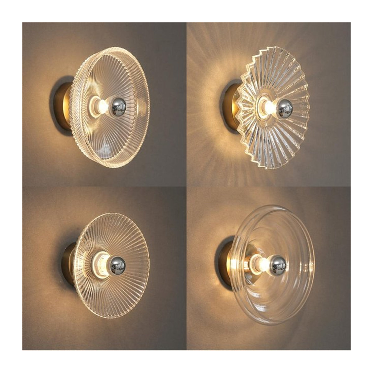 Lava Corki LED Glas Wandlampe im modernen skandinavischen Design für Wohnzimmer Schlafzimmer und Hotel - Bild 1