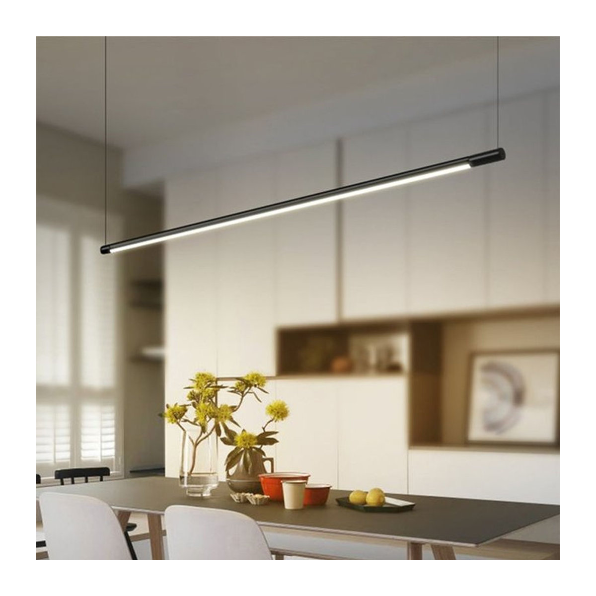Lava Corki LED Pendelleuchte aus Aluminium in Schwarz im skandinavischen Minimalismus-Design - Bild 1