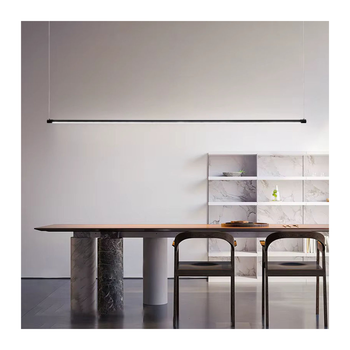Lava Corki LED Pendelleuchte aus Aluminium in Schwarz im skandinavischen Minimalismus-Design - Bild 2