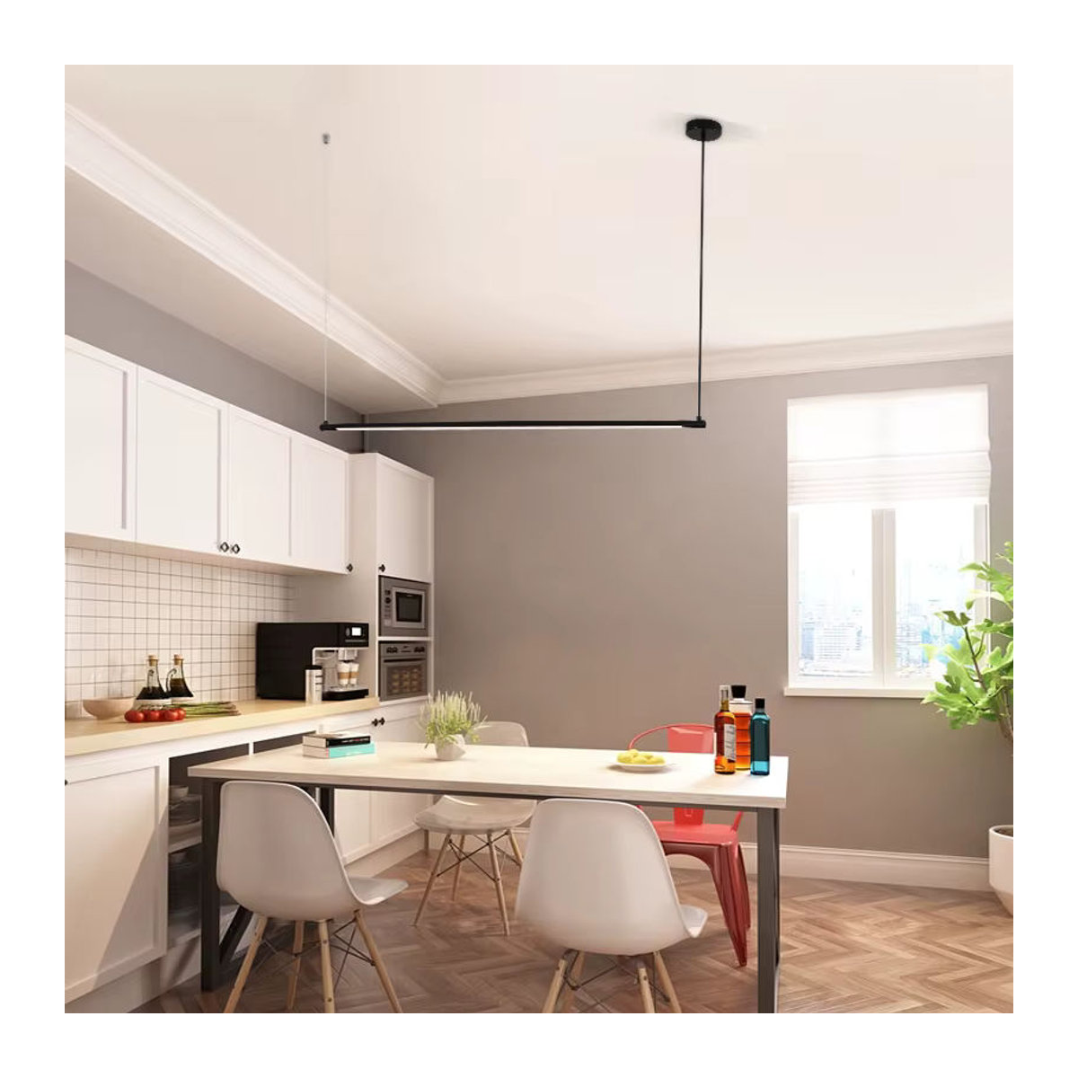 Lava Corki LED Pendelleuchte aus Aluminium in Schwarz im skandinavischen Minimalismus-Design - Bild 5