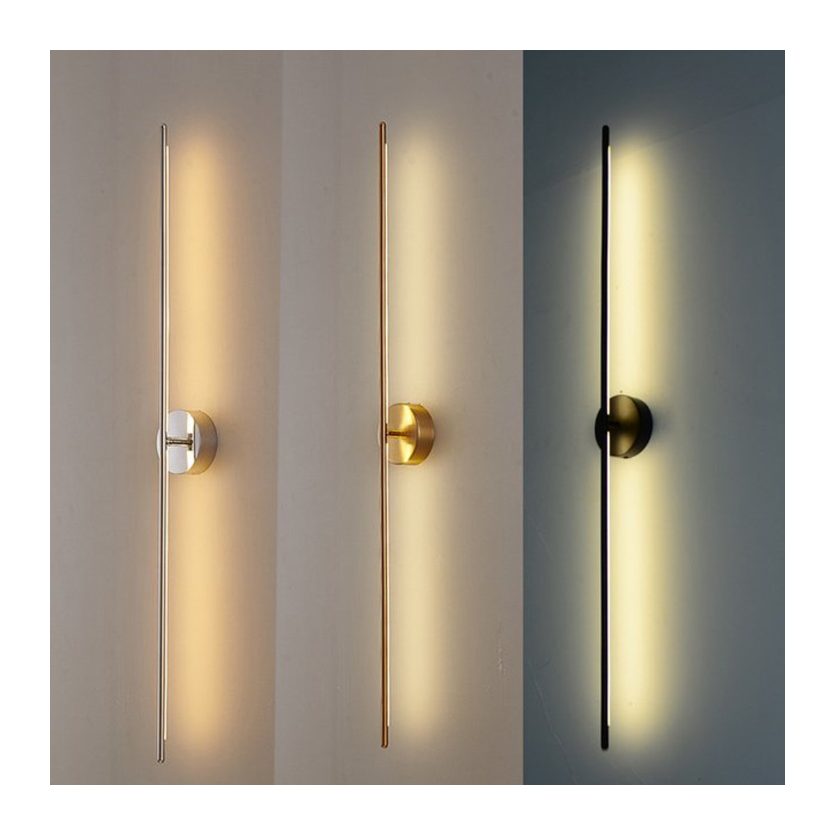 Lava Corki LED Wandleuchte im modernen skandinavischen Design, Silber, B/H: 60 x 60 cm - Bild 1
