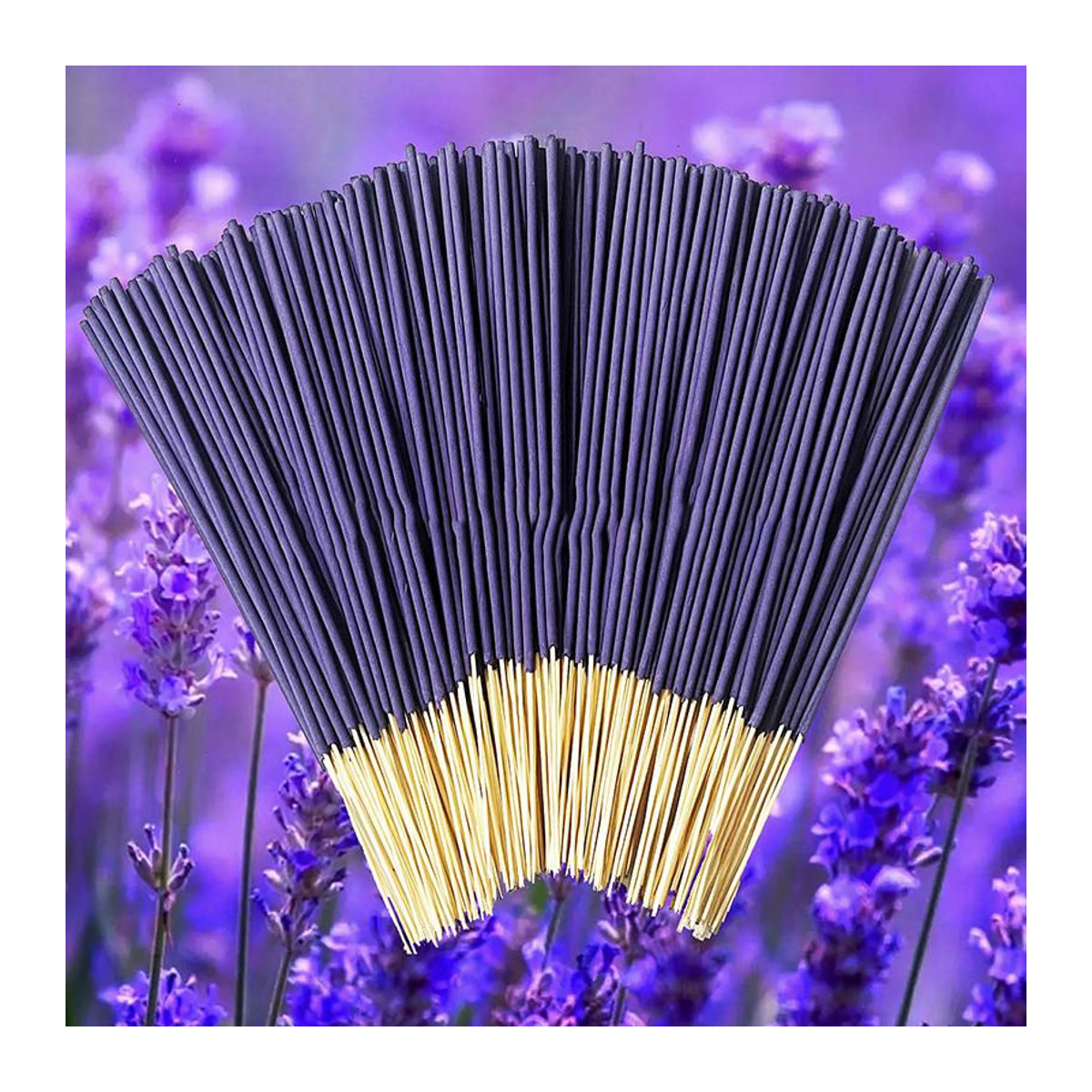 Lavendel Aromatherapie Holzstäbchen aus Bambus in Lila für Heimdekoration und Spa-Atmosphäre, 22 Stück - Bild 4