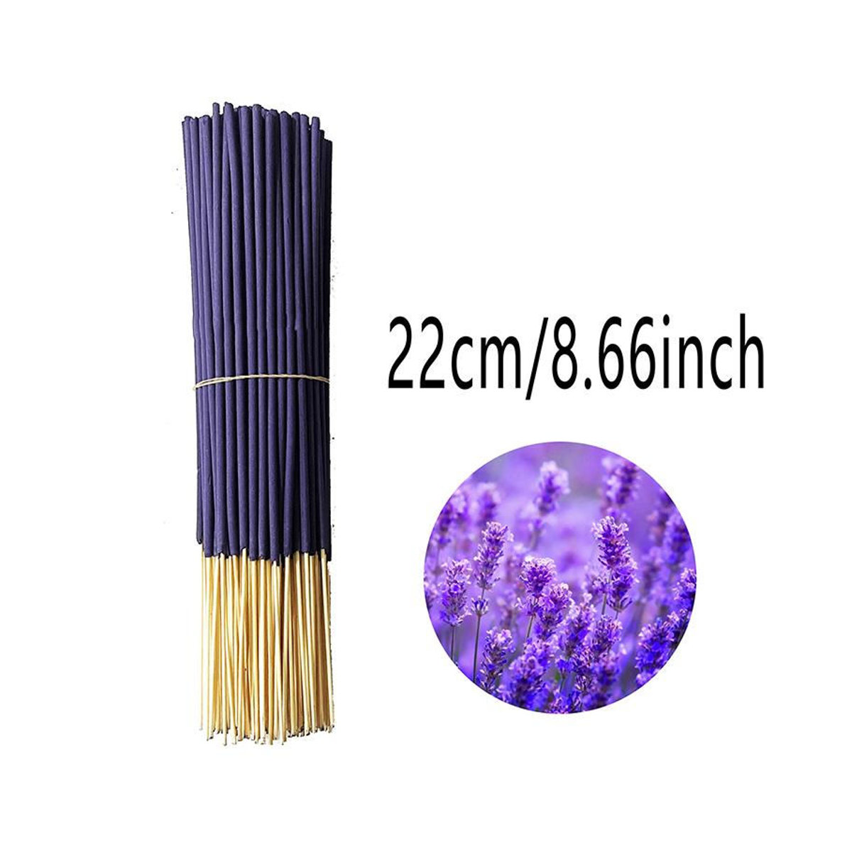 Lavendel Aromatherapie Holzstäbchen aus Bambus in Lila für Heimdekoration und Spa-Atmosphäre, 22 Stück - Bild 7