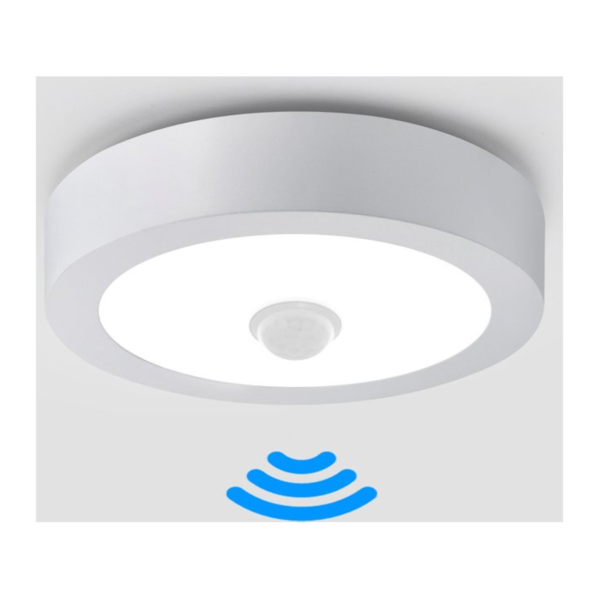 Lcamaw LED Deckenlampe mit PIR Bewegungssensor aus Aluminium in Weiß, minimalistisches Design für Küche, Korridor und Schlafzimmer - Bild 1