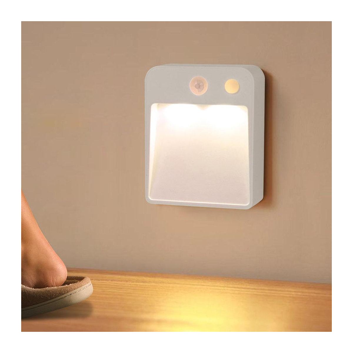 Lcamaw Lighting Light LED Unterbett-Nachtlicht mit Bewegungsmelder in Weiß, Neutralweiß, B: 30 mm, T: 75 mm, H: 90 mm - Bild 3