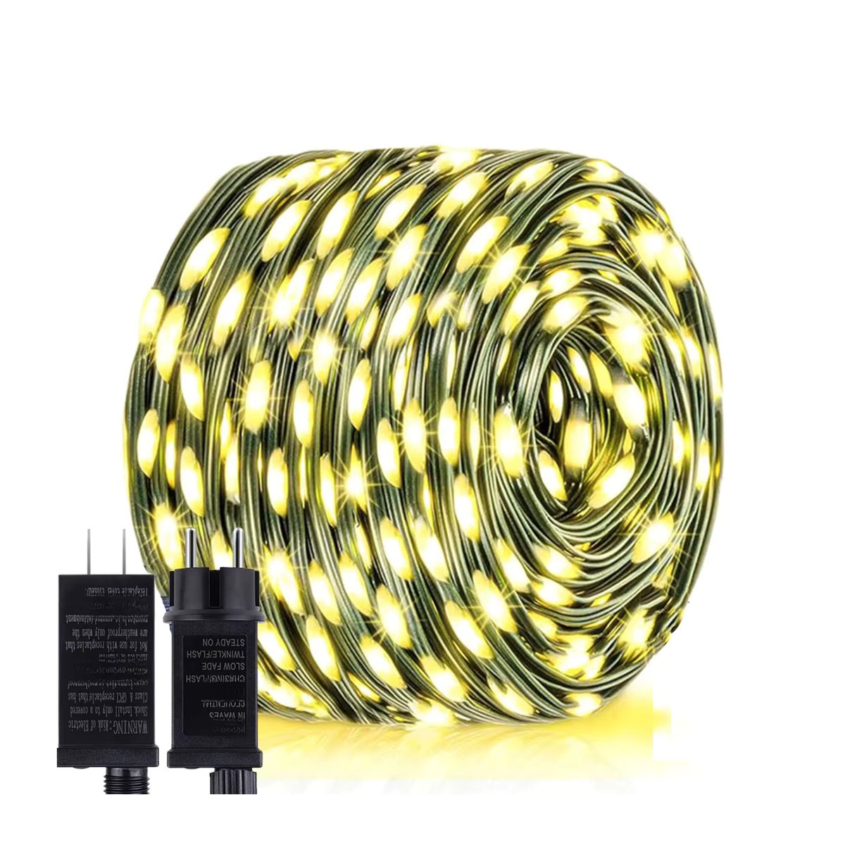 Lcamaw Warmweiße RGB-LED-Lichterkette aus Lederdraht für Weihnachtsdekoration und Gartendekoration, DC24V - Bild 7