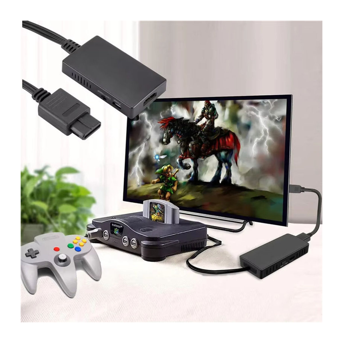 LccKaa N64 zu HDMI Adapter Konverter für Nintendo 64, SNES, NGC und SFC Konsolen in Schwarz - Bild 6