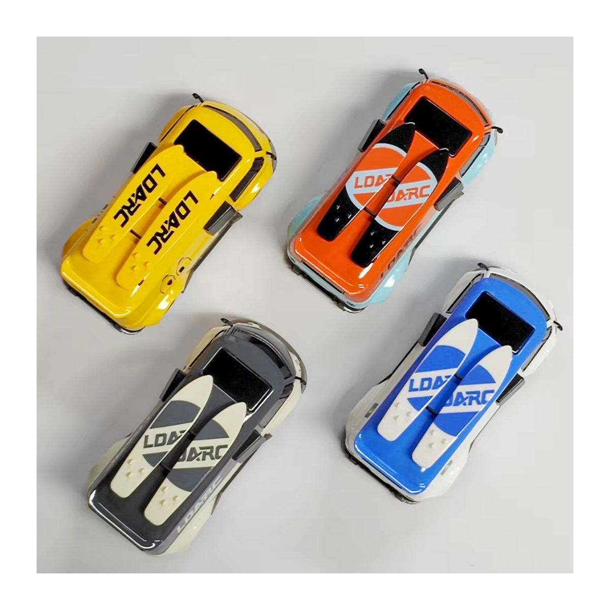 LDARC V64 RTR/BNR 1/64 Mini RC Auto Elektroauto mit 2,4 GHz Fernbedienung in Grau und Bunt - Bild 4