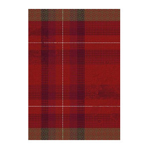Le Jacquard Francais Geschirrtuch Hiver en Ecosse Kilt Rot aus Baumwolle B: 60 cm, H: 80 cm