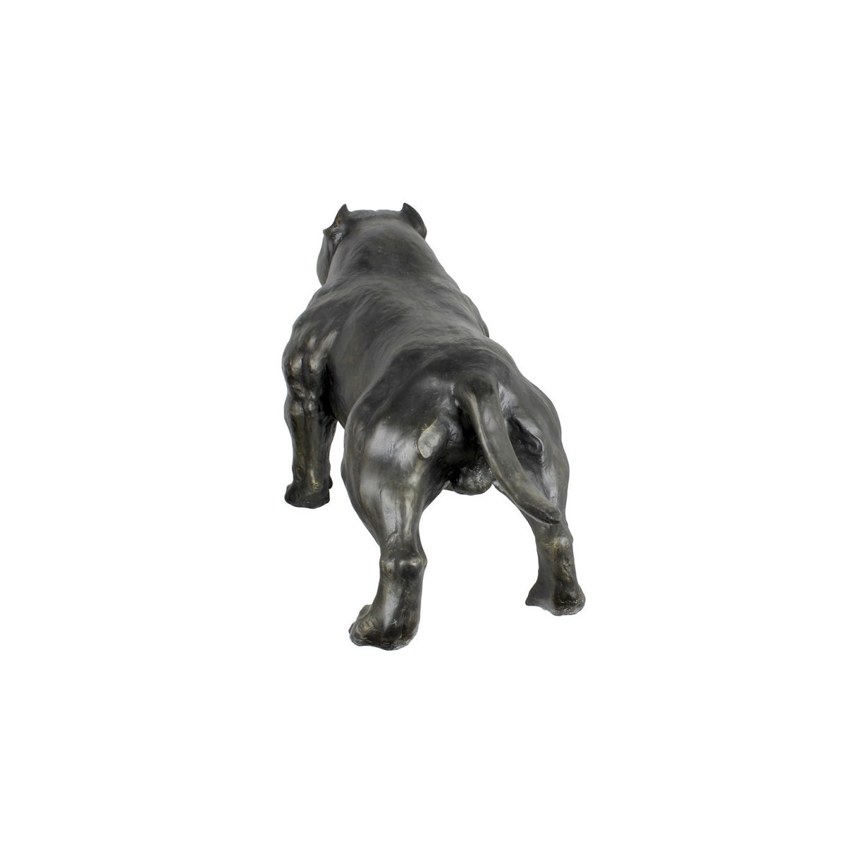 Lebensgroße American Bully Hundestatue von Art-Dog in Braun aus Kunstharz im Art-Deco-Stil - Bild 2