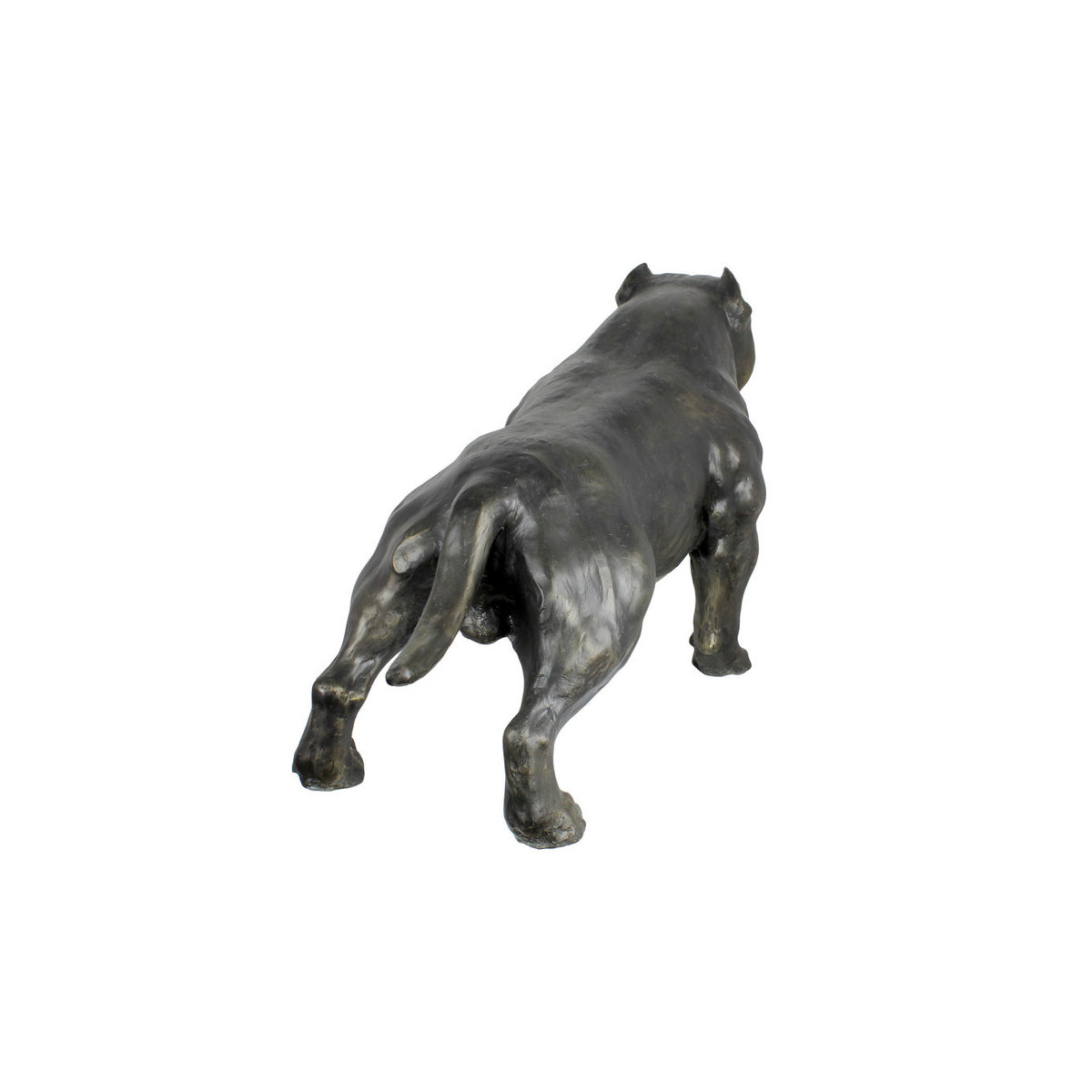 Lebensgroße American Bully Hundestatue von Art-Dog in Braun aus Kunstharz im Art-Deco-Stil - Bild 8