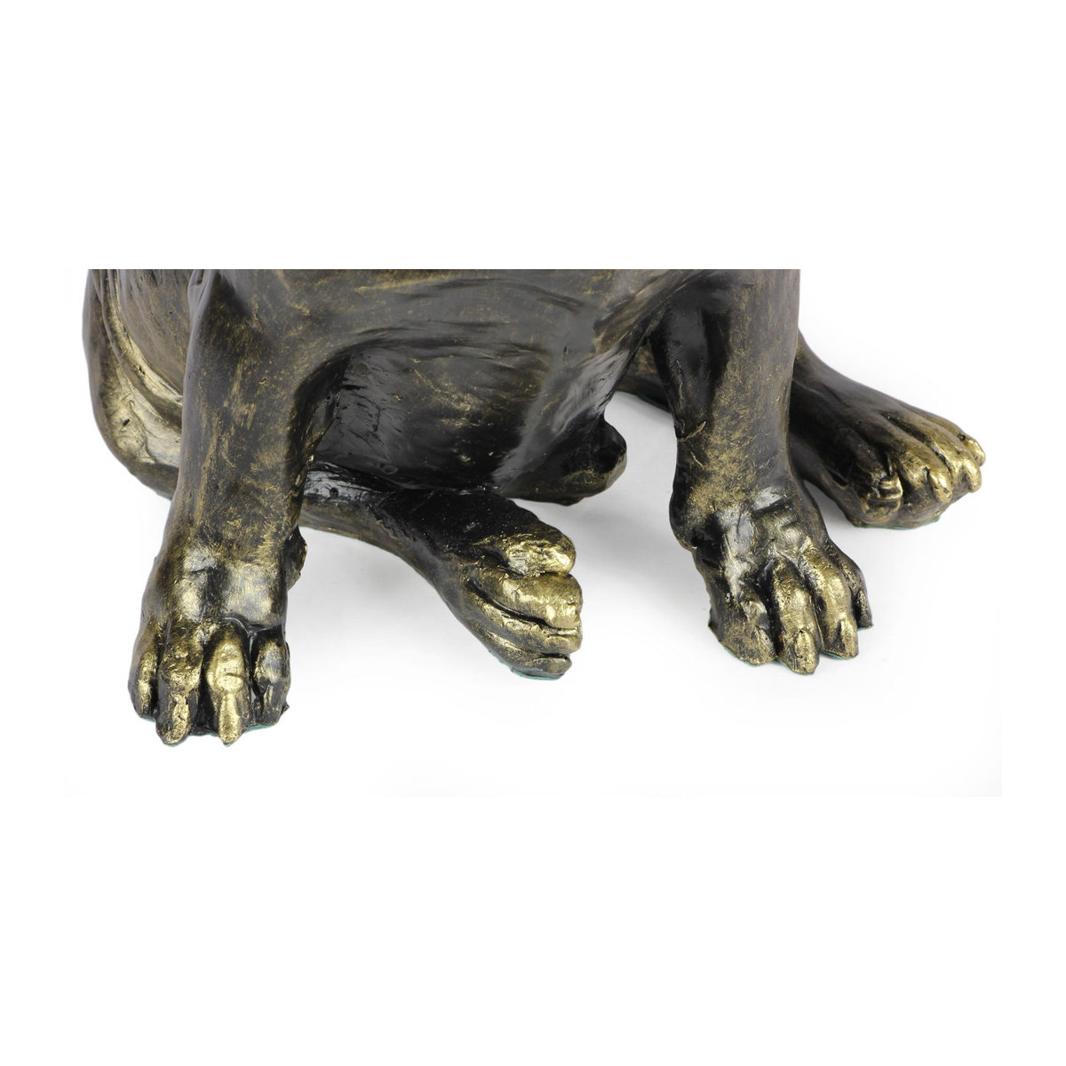 Lebensgroße Mops-Hundestatue von Art-Dog in Braun aus Kunstharz im Art Deco Stil - Bild 6