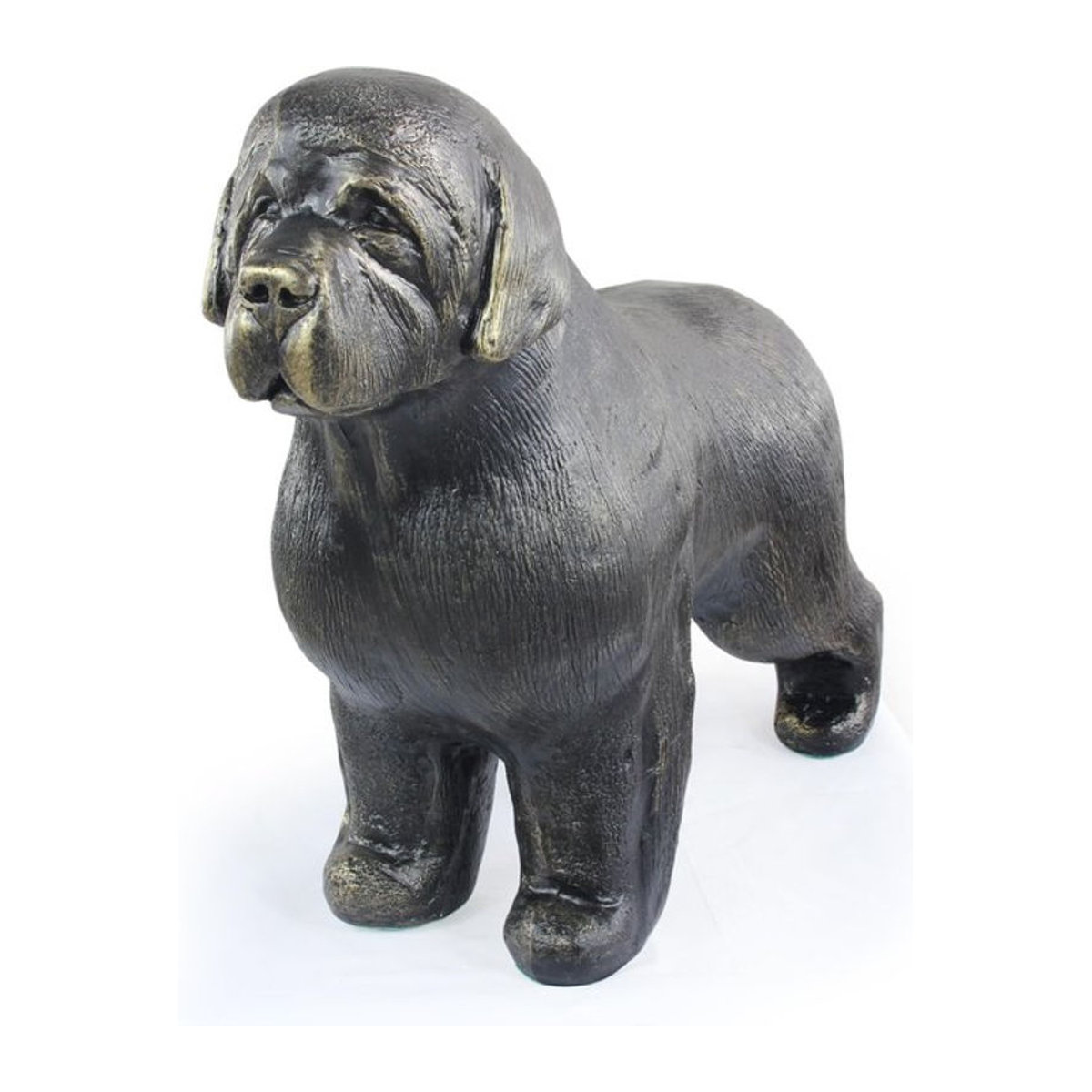 Lebensgroße Neufundländer Hundestatue von Art-Dog in Braun aus Kunstharz im Art Deco Stil - Bild 1