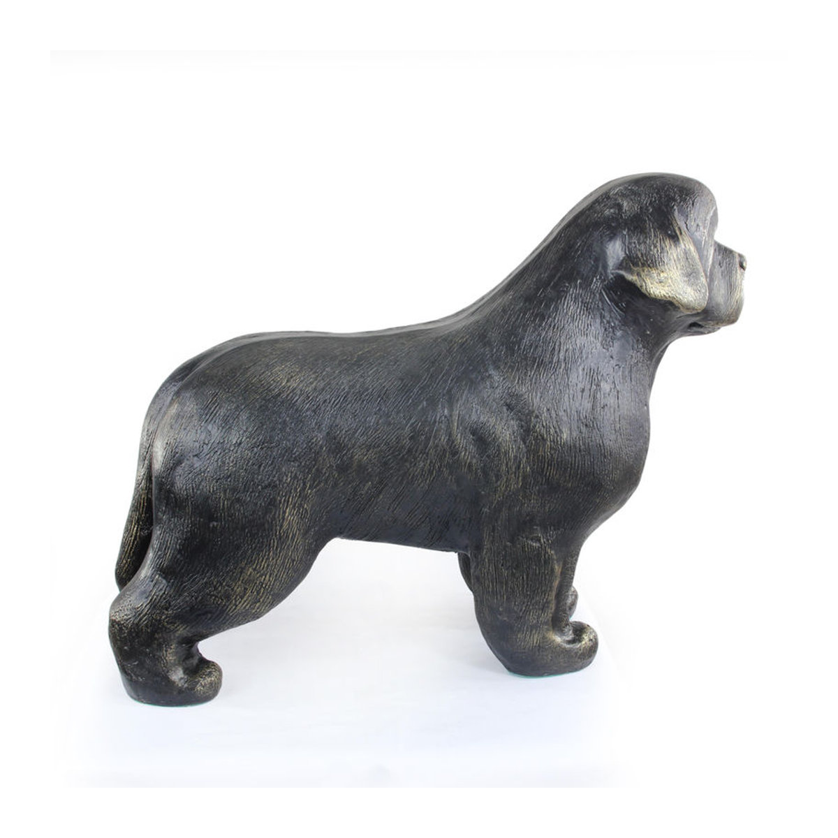 Lebensgroße Neufundländer Hundestatue von Art-Dog in Braun aus Kunstharz im Art Deco Stil - Bild 11