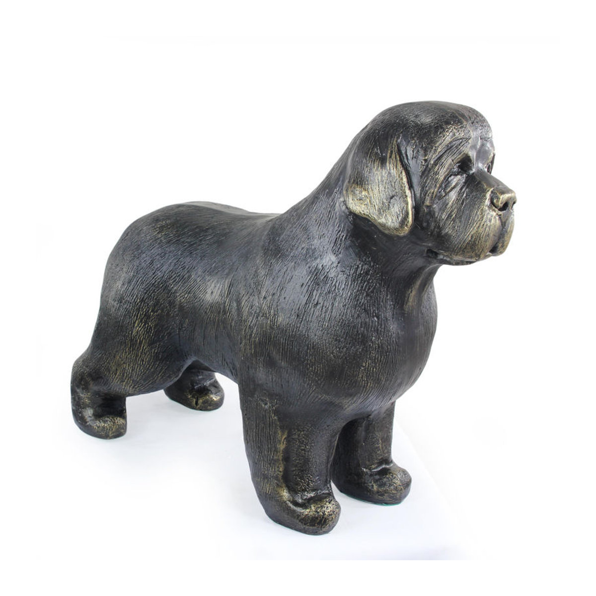 Lebensgroße Neufundländer Hundestatue von Art-Dog in Braun aus Kunstharz im Art Deco Stil - Bild 13