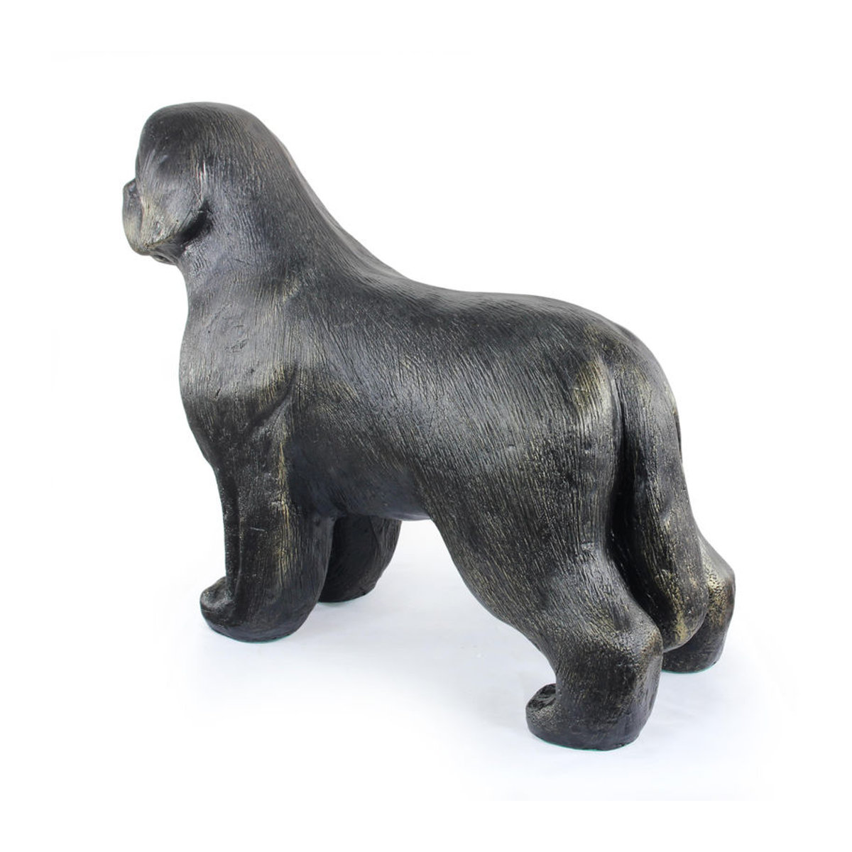 Lebensgroße Neufundländer Hundestatue von Art-Dog in Braun aus Kunstharz im Art Deco Stil - Bild 3