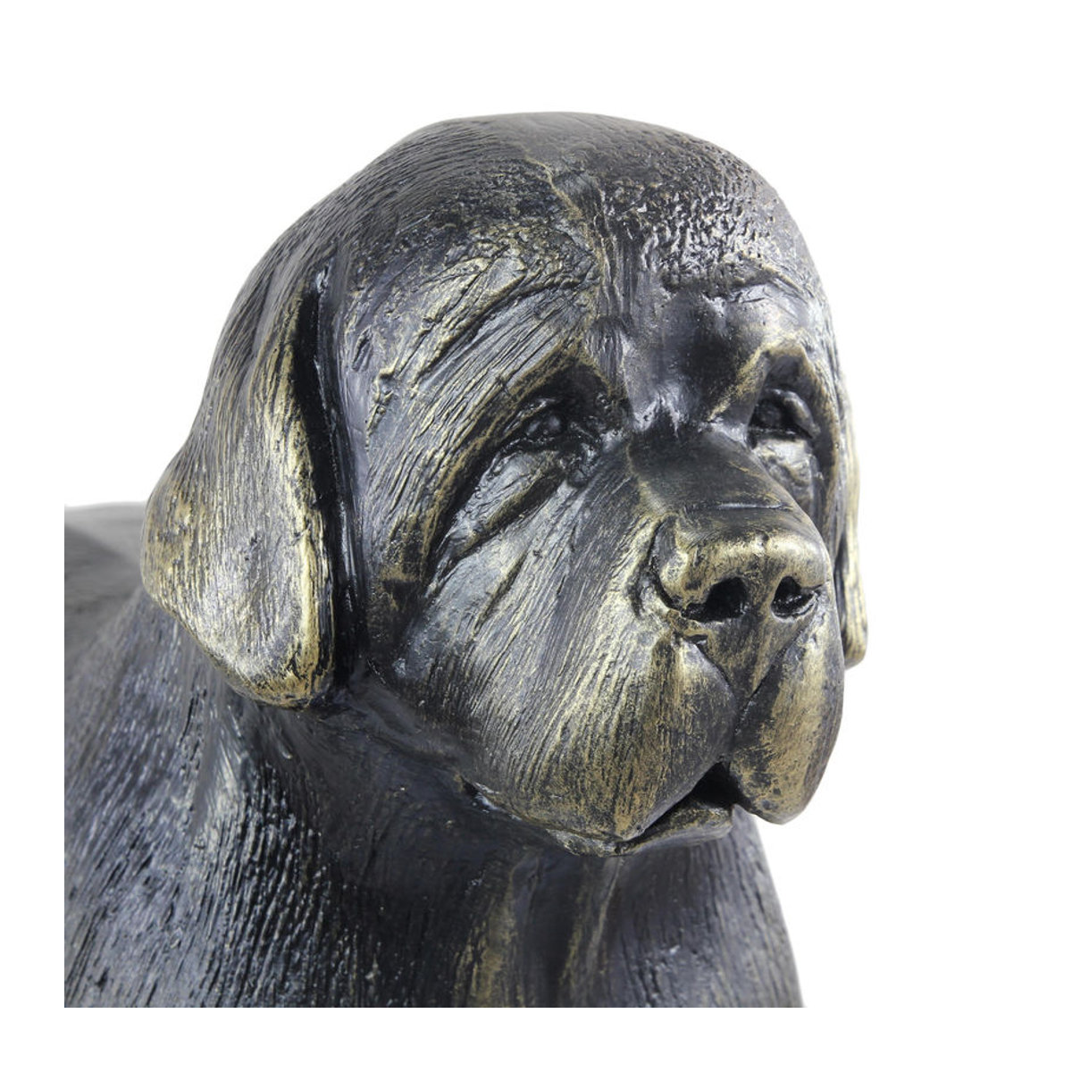 Lebensgroße Neufundländer Hundestatue von Art-Dog in Braun aus Kunstharz im Art Deco Stil - Bild 8