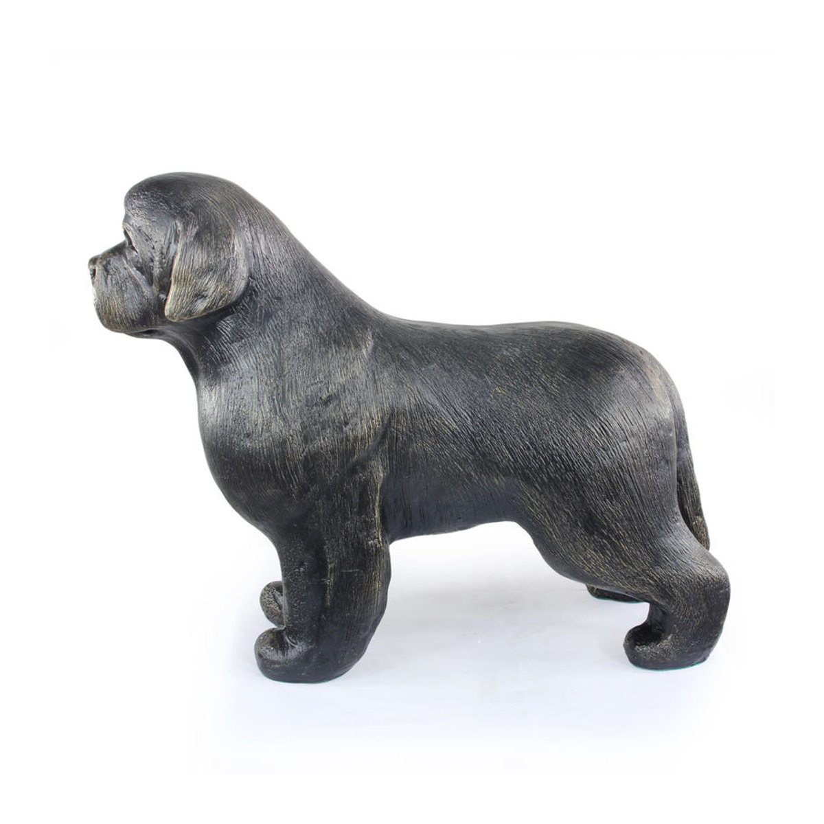 Lebensgroße Neufundländer Hundestatue von Art-Dog in Braun aus Kunstharz im Art Deco Stil - Bild 9