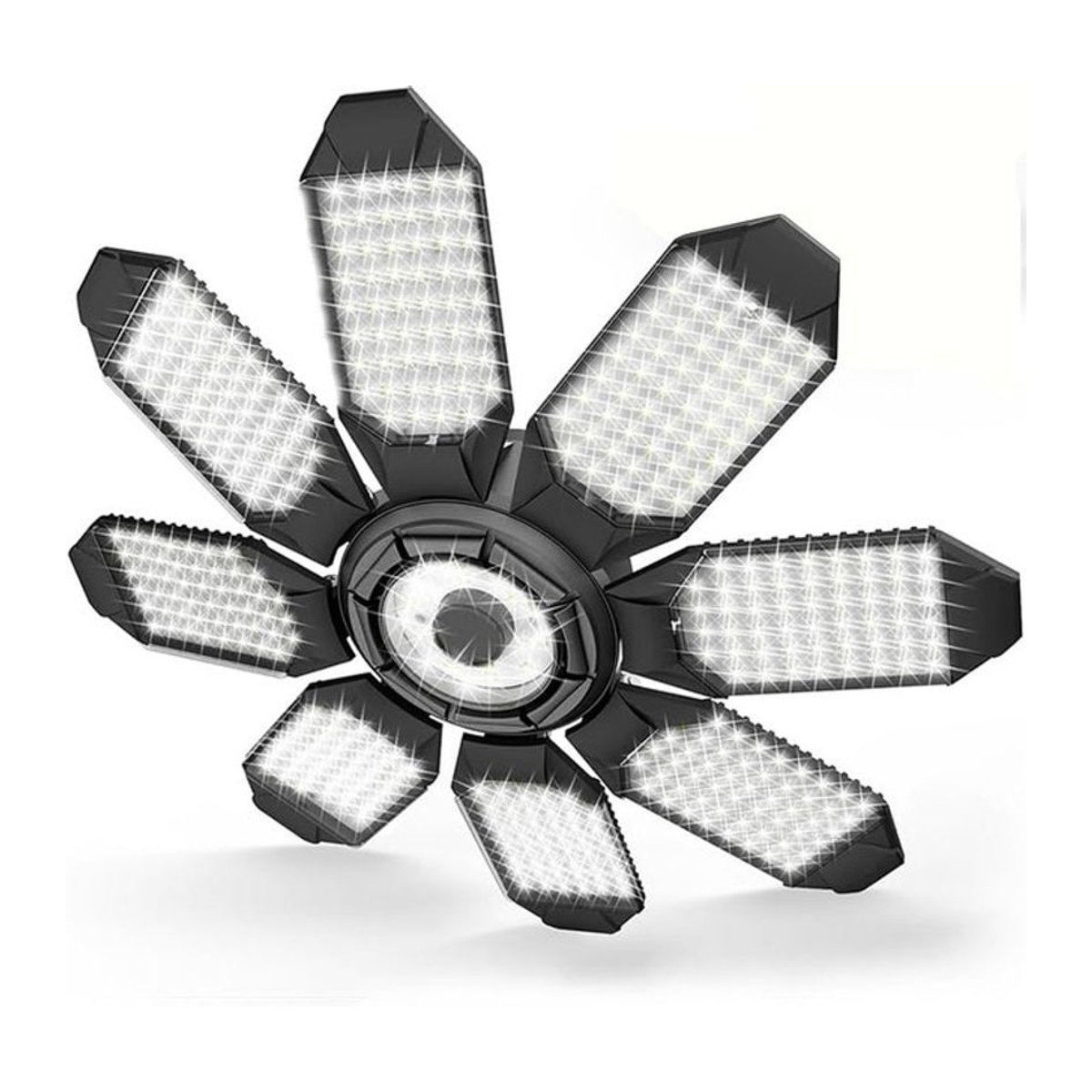 Leclstar LED Garagen-Glühbirne mit 8 plus 1 verstellbaren Platten aus Aluminium E27 Schraubfassung - Bild 1