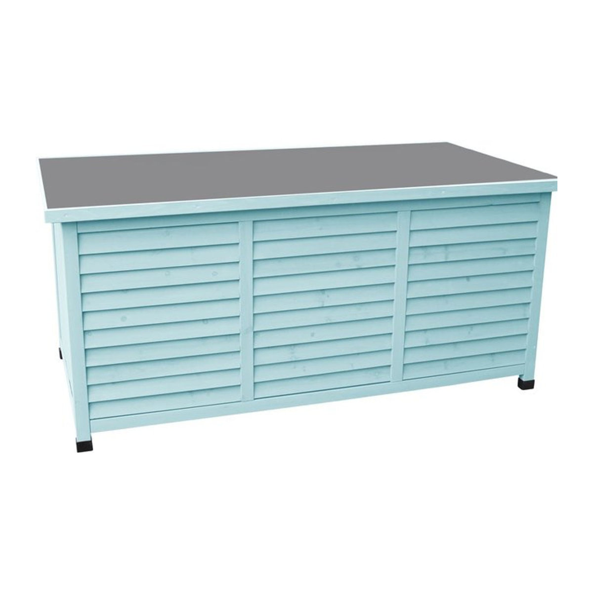 Leco Kissenbox Vintage in Mint Blau B/H/T: 132 x 61 x 66 cm - Bild 1