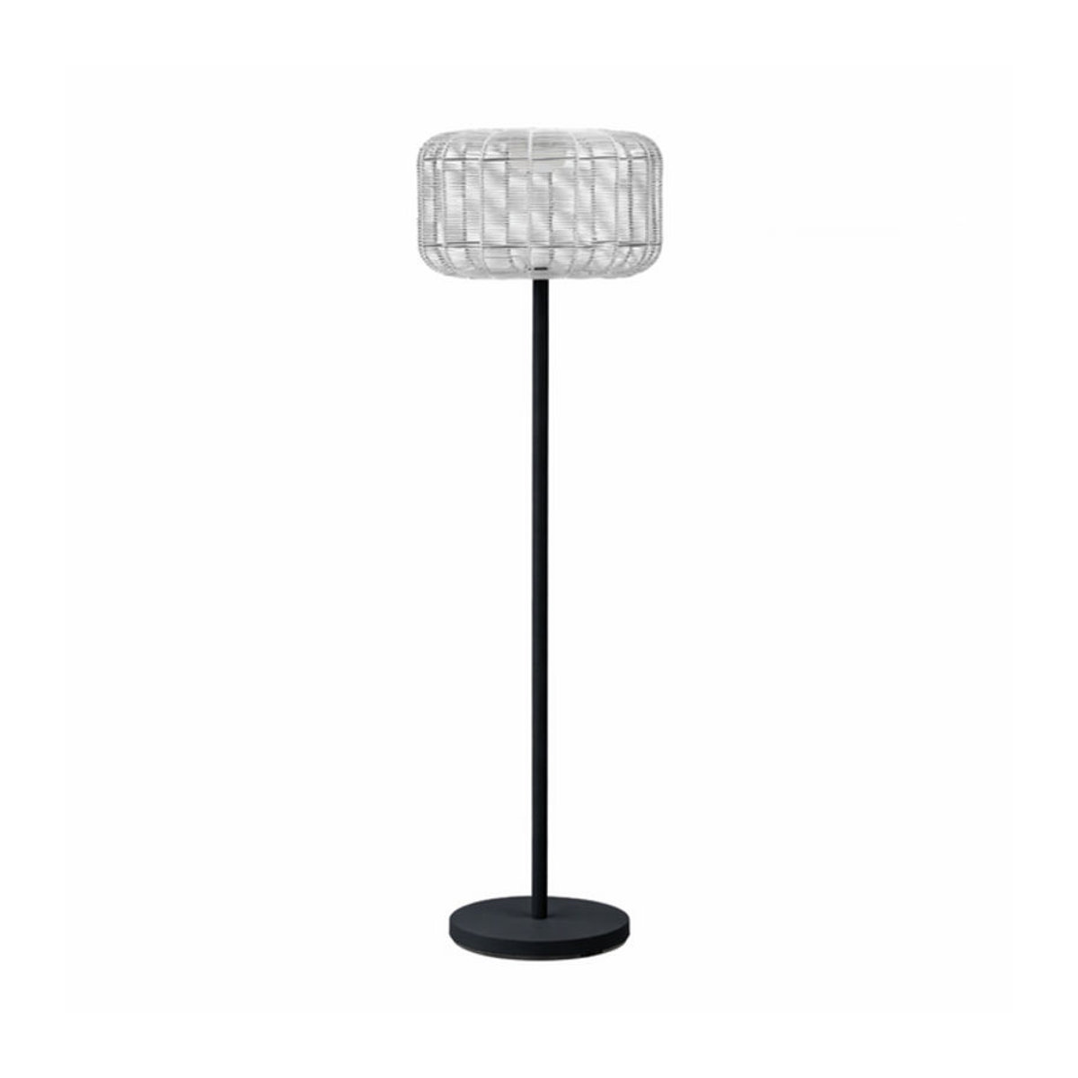 Leco Solar-Stehlampe BELLA LED Warmweiß Anthrazit Modern IP65 aus Aluminium und Stahl - Bild 1