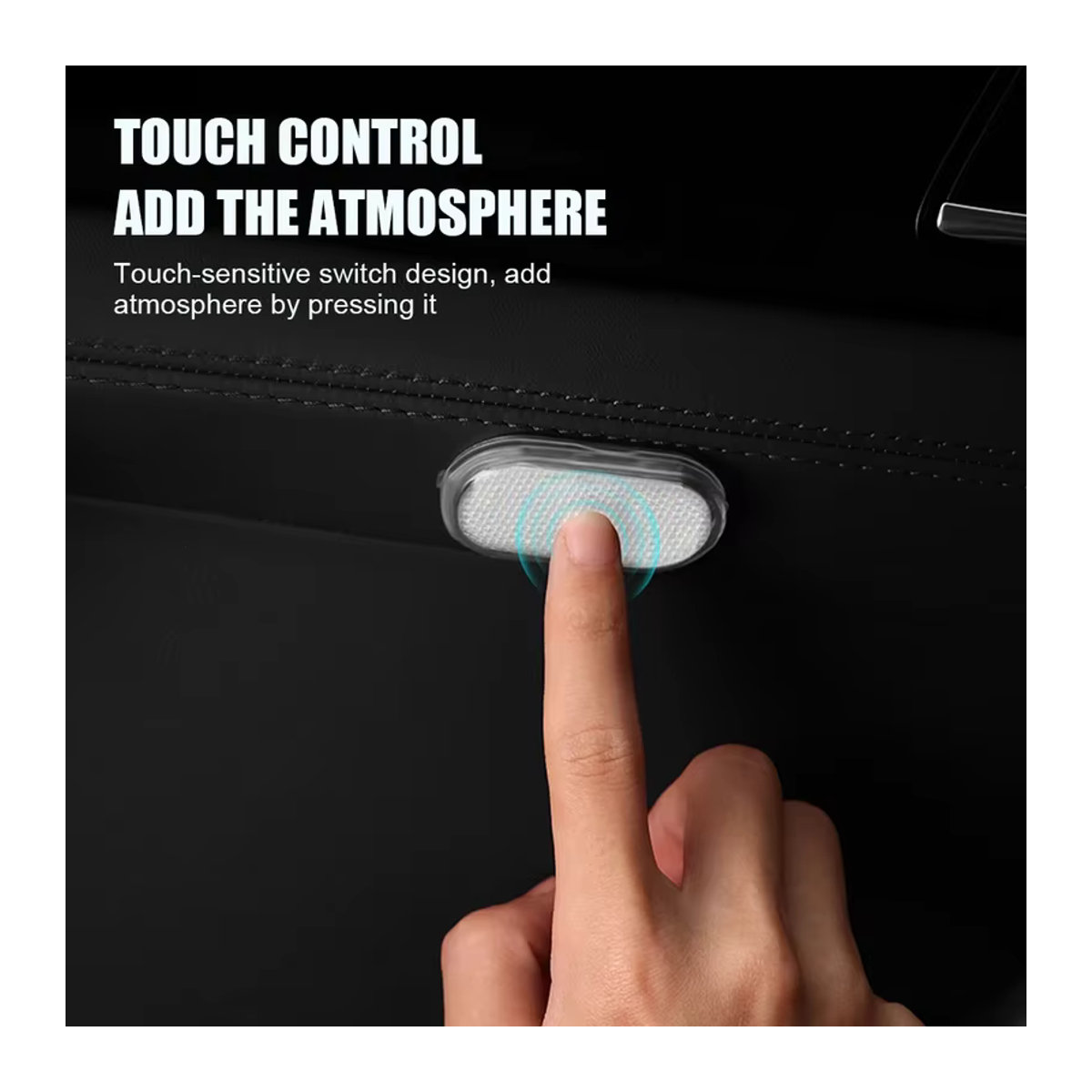 LED Auto-Leseleuchte mit Touch-Sensor und USB-Ladefunktion als multifunktionale Notfall- und Ambientebeleuchtung für dein Fahrzeug - Bild 3