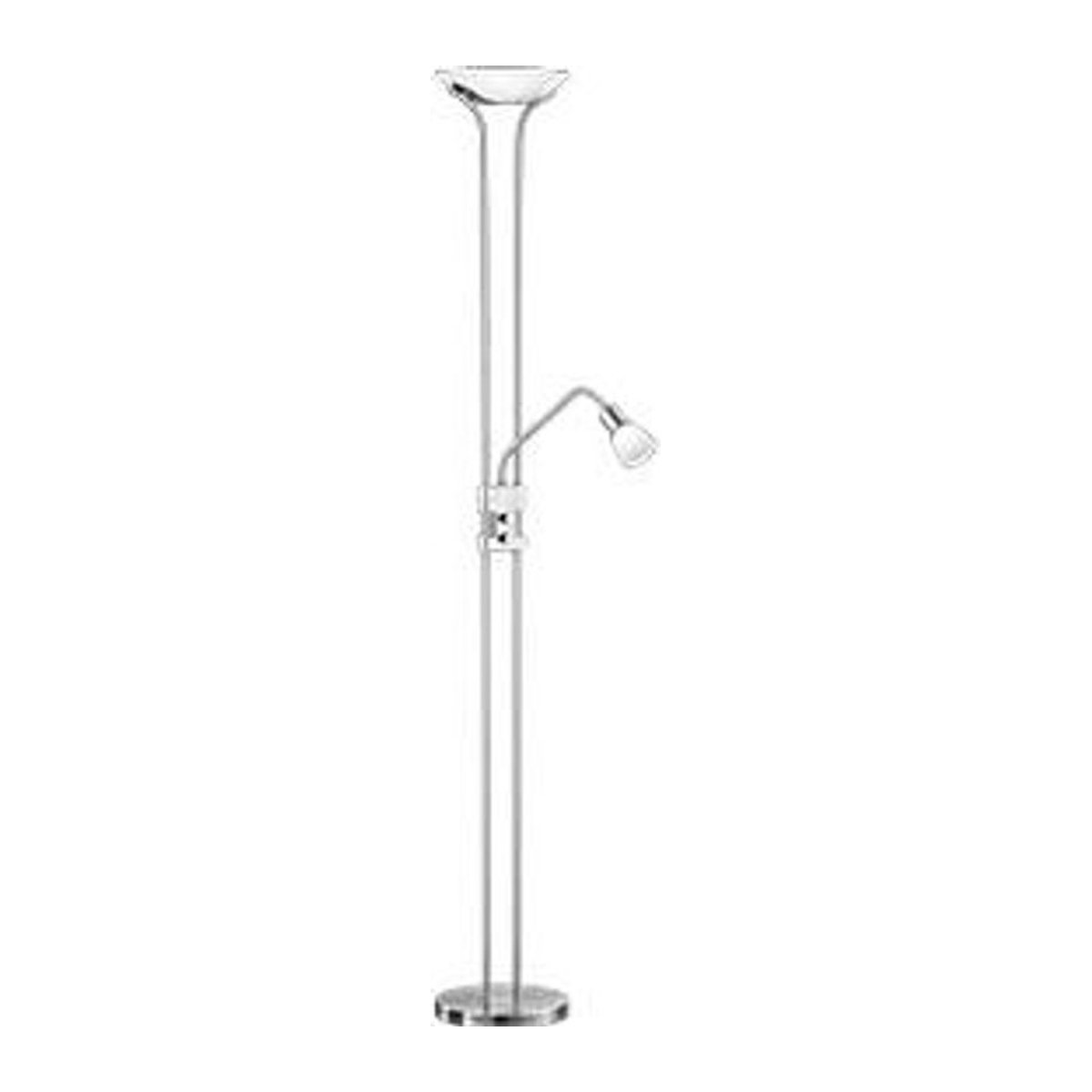 LED Deckenfluter Trio in Nickel matt mit warmweißem Licht, Höhe: 180 cm - Bild 2