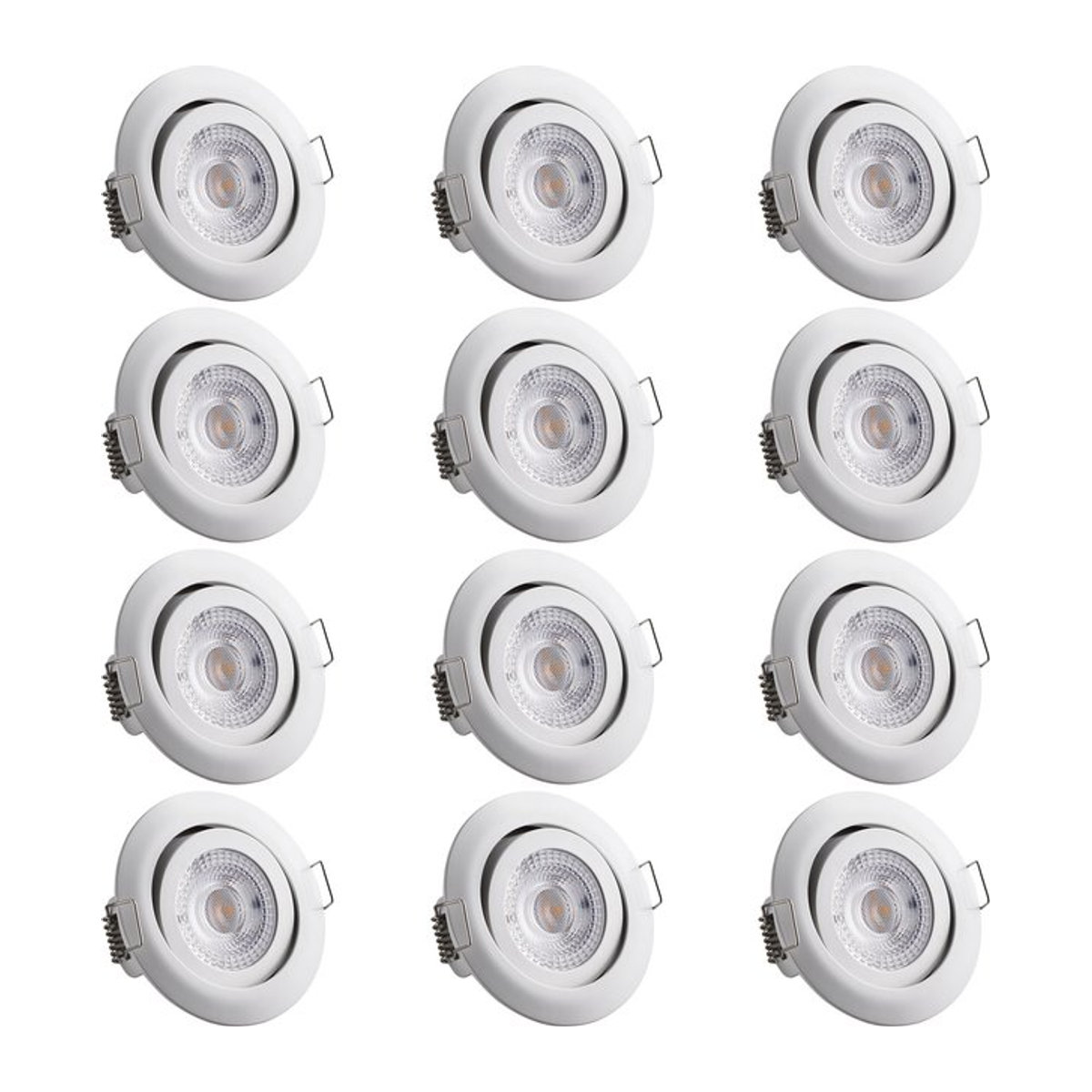 LED Einbauleuchte Krog 12er-Set Weiß - Bild 1