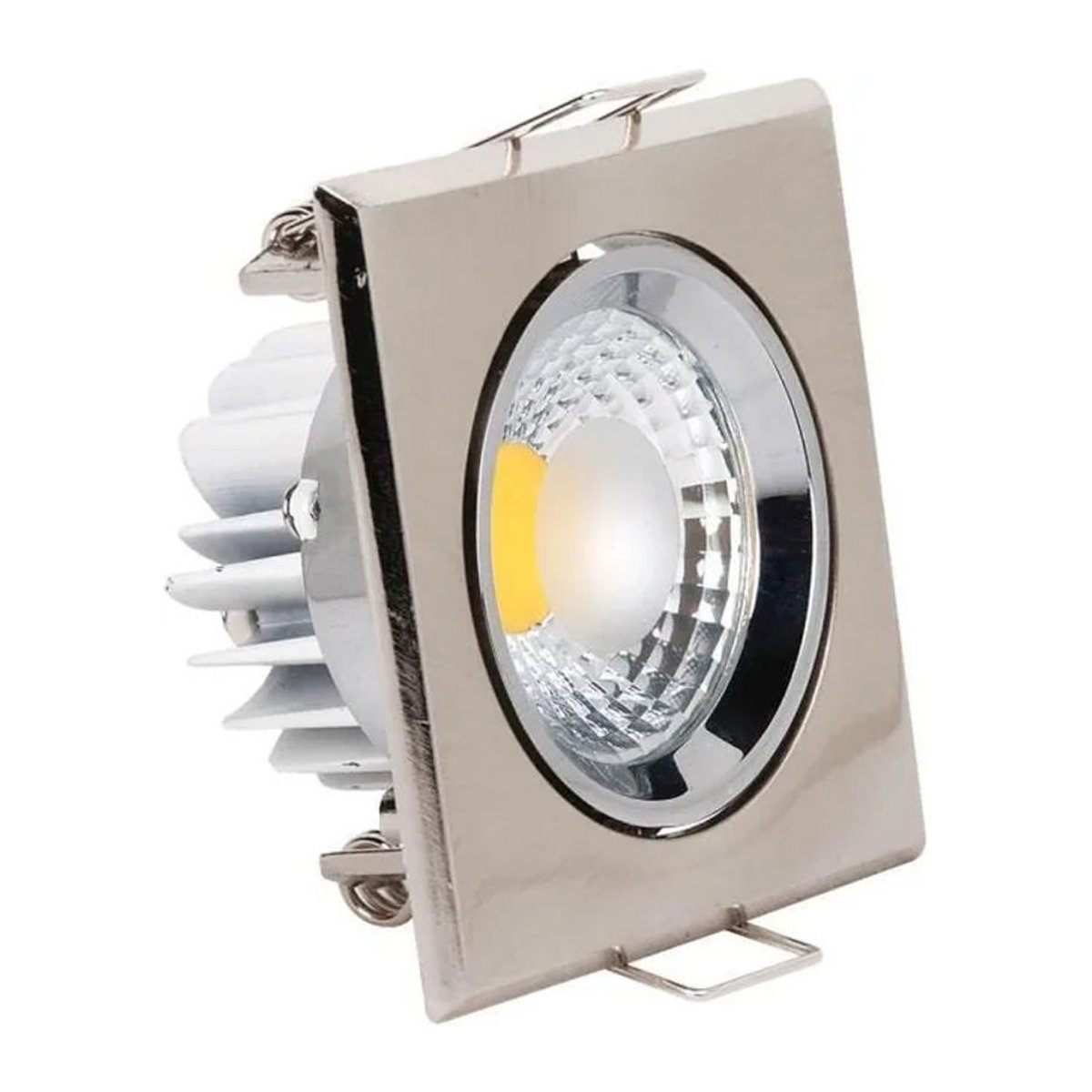 LED Einbaustrahler in Chrom mit warmweißem Licht, 5W und 217 Lumen für den Innenbereich - Bild 1