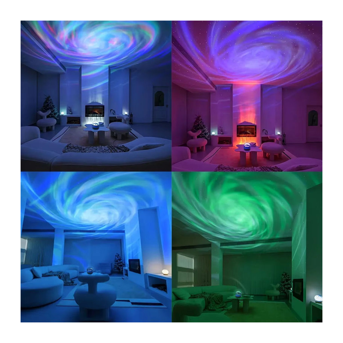 LED Galaxie Projektor mit Fernbedienung für mehrfarbige Sternenprojektion zur Schlafzimmer Dekoration - Bild 2