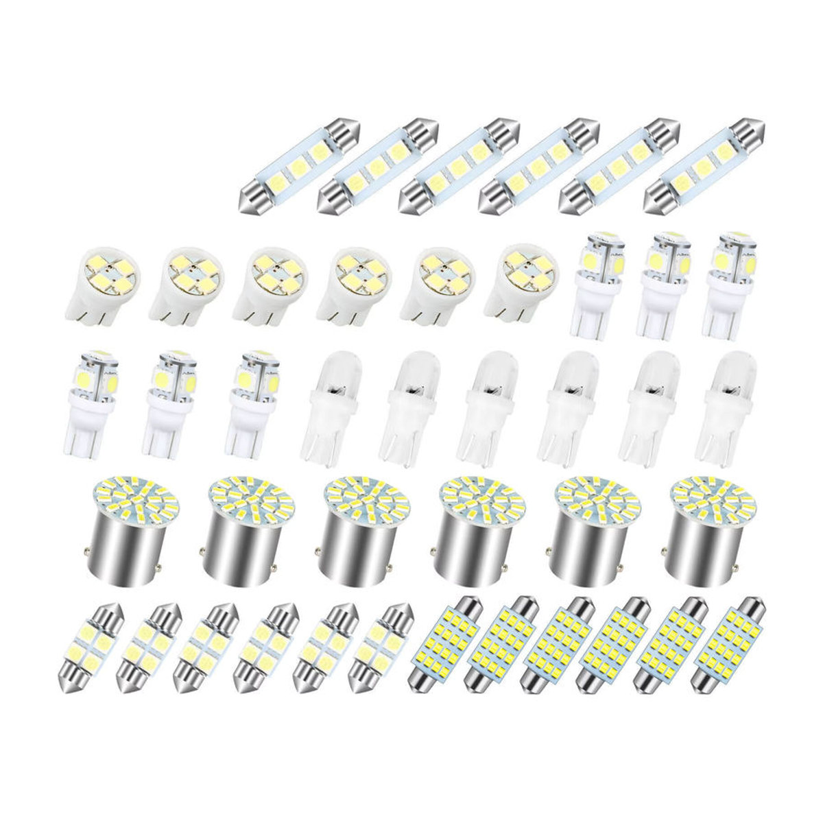LED Glühbirnen Set für den Auto Innenraum, Kofferraum und Kennzeichenbeleuchtung - Bild 3